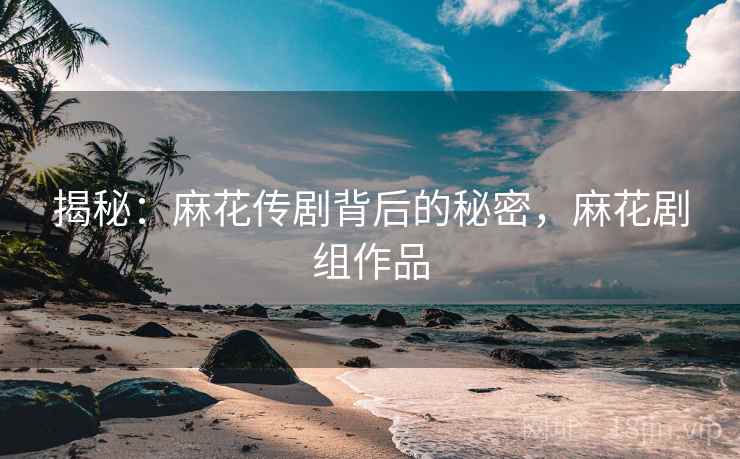揭秘：麻花传剧背后的秘密，麻花剧组作品
