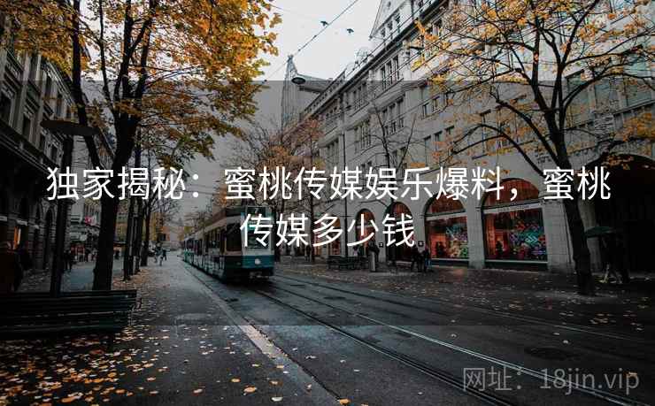 独家揭秘：蜜桃传媒娱乐爆料，蜜桃传媒多少钱